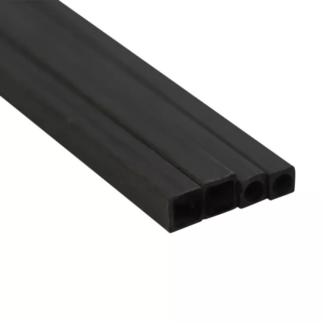 2Pcs 10 X 8.5 X 500MM 3K Roll Wrapped Carbon Fiber Outer Square Inner Round
