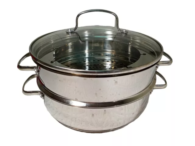 NuWave 3.5 Qt Pot Precision Induction Cookware & Strainer SS 32003BL  Stainless