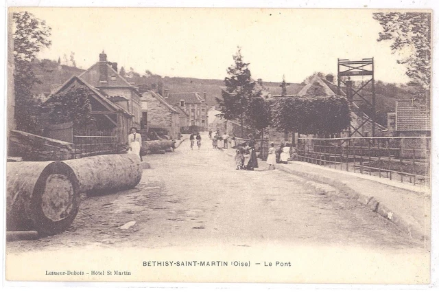CPA 60 - BETHISY SAINT MARTIN (Oise) - Le Pont (small animation)