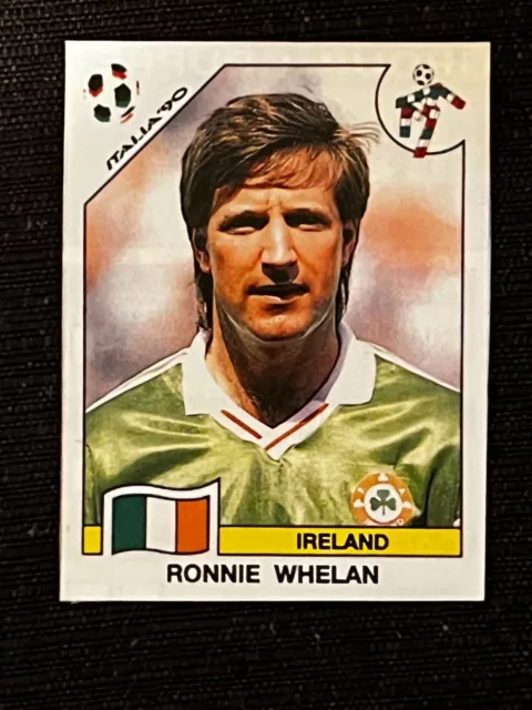 Sticker Panini World Cup Italy 90 Ronnie Whelan Ireland # 431 Recup Removed