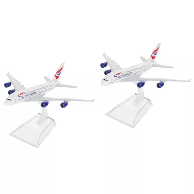 2 Pcs Flugzeugmodell Ornament Büro Modellflugzeuge