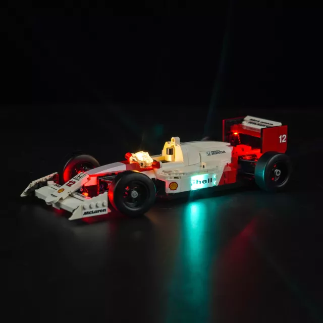 LocoLee LED Light Kit for Lego 10330 McLaren MP4/4 & Ayrton Senna Car Lighting