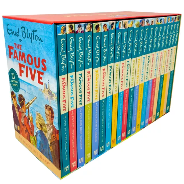 The Famous Five Library Books 1 - 21 Collection Box Set by Enid Blyton