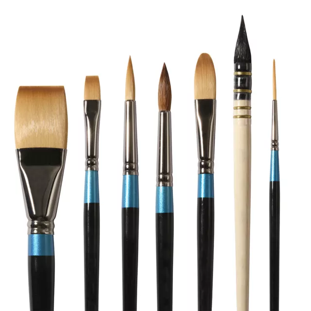 Daler Rowney Aquafine Acquerello Pittura Spazzole IN Assortito Forme E Taglie