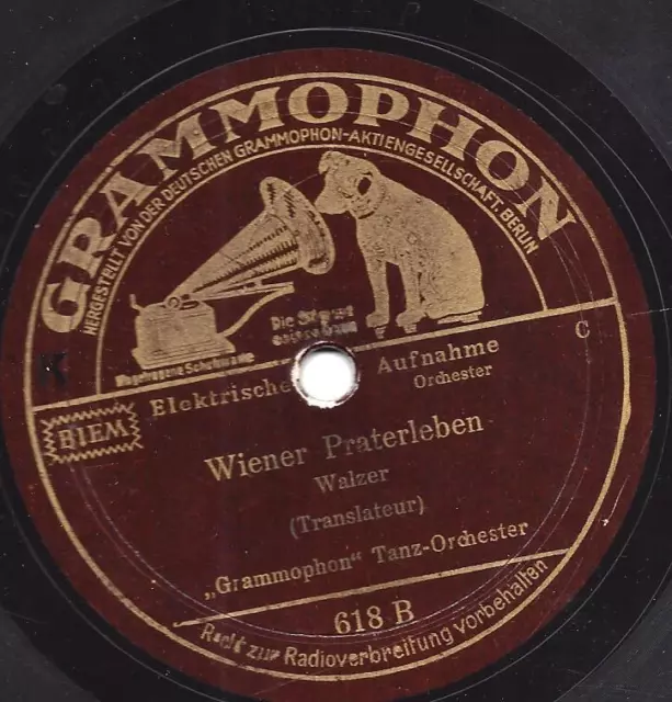 Grammophon Tanz-Orchester : Wiener Praterleben - Sportpalast Walzer