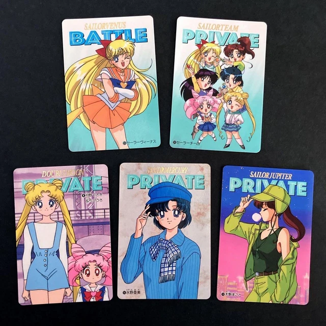sailor moon SS Carddas Sailor Team Collection Bandai 5 sheets No.5319