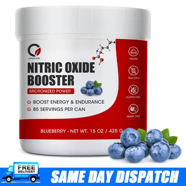 NITRIC OXIDE BEET Root Organic Powder, Heart & Blood PressureBlueberry