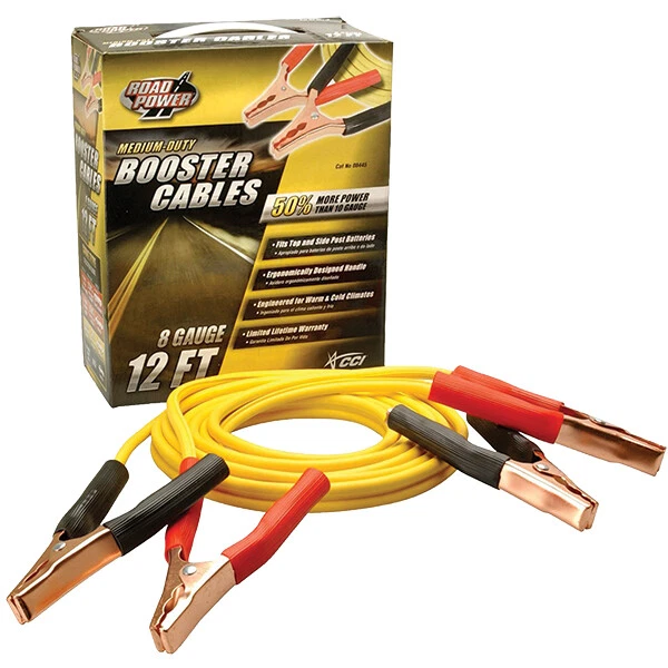 Southwire Medium Duty Booster Cable, 300 A, 12', Box, Yellow, 1/Pair Southwire -