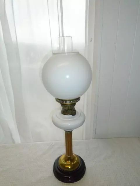 Vintage Eltex Duplex Oil Lamp Corinthian Column Base