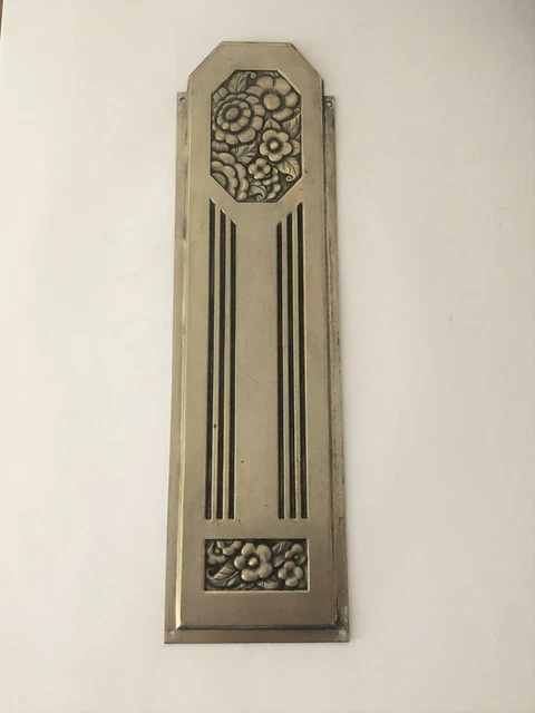 ANCIENNE PAIRE PLAQUES de propreté MIROIR FACETTE vintage déco salle de
