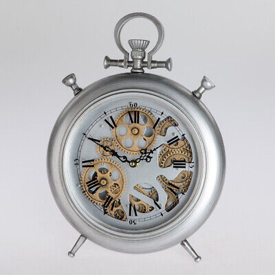 Reloj de pared reloj de pared 39 cm antiguo rueda dentada movimiento reloj metal 676030 formano