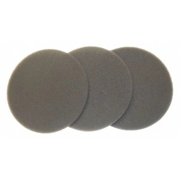 METROVAC Disc Filter, Foam, Dry, 6-1/4 L, PK3 MVC-56F