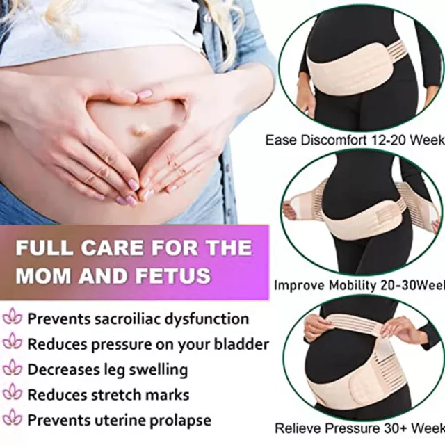 Pregnancy Maternity Belt Waist Belly Bump Brace Strap Lumbar Back Support Band 3