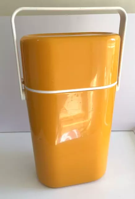 Vintage Retro Decor Yellow Twin Bottle Wine Cooler Space Age Atomic Pop Moma