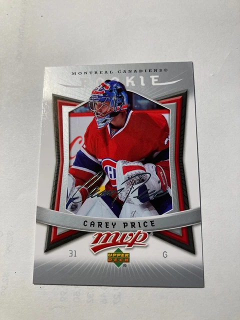 2007-08 Carey Price Upper Deck Mvp Rookie # 352   No- 5502