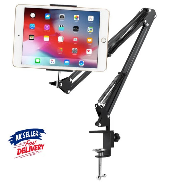 Tablet Stand Universal 360° Long Arm Mount Flexible Lazy Bed Desk Phone Holder