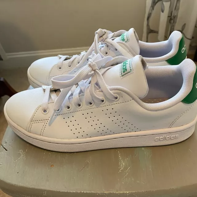 Adidas women's cloudfoam advantage leather sneakers sales