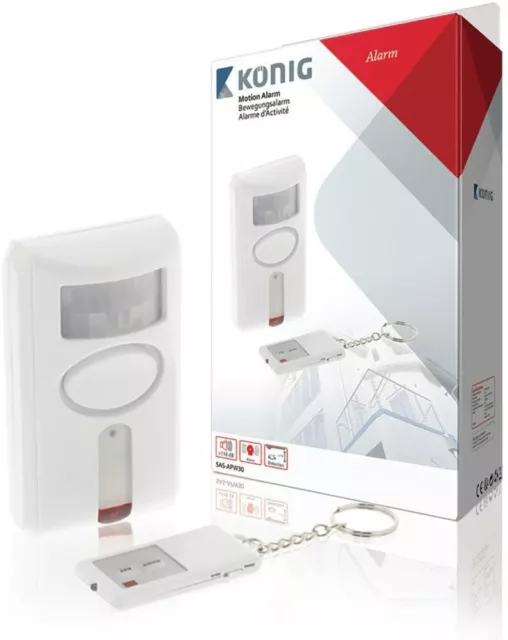 Konig Mouvement Alarme Capteur avec Télécommande 120 DB [SAS-APW30]