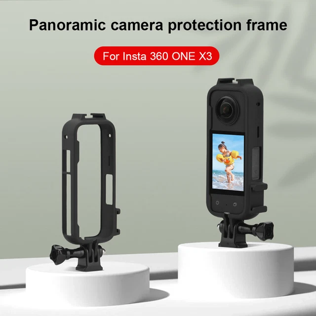 Protective Frame Shockproof Protection Case with 1/4 Adapter for Insta360 ONE X3