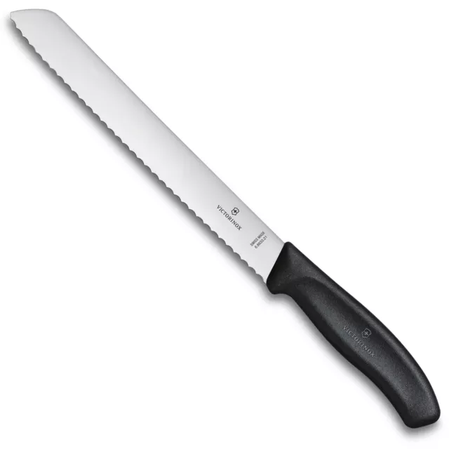 Victorinox 21cm Bread Knife Serrated Wavy Edge 6.8633.21