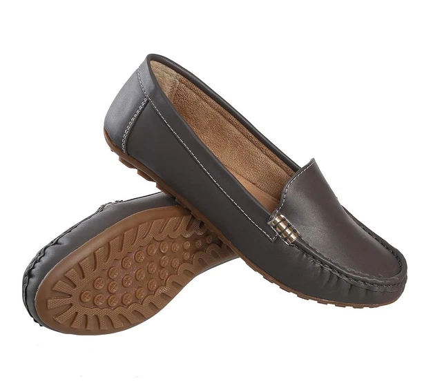 Scarpe da donna taglia 5-10 Slip On Mocassini comodi in tela, Scarpe da donna