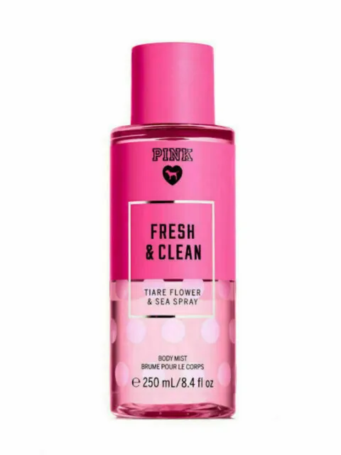 Victoria's Secret Pink Beauty Fresh & Clean Body Mist Spray 8.4 FL OZ New
