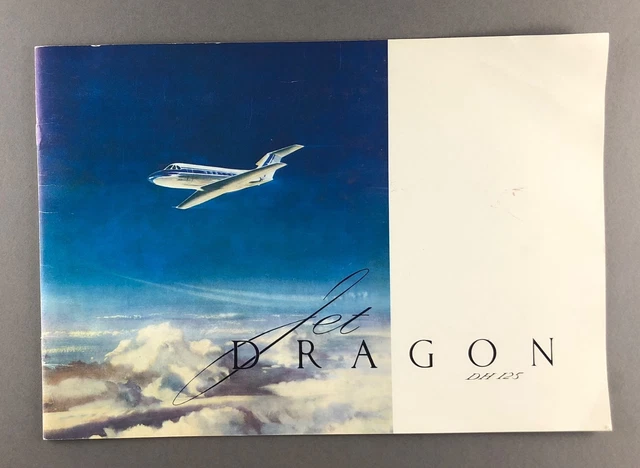 De Havilland Jet Dragon Dh 125 Hersteller Verkaufsbroschüre Ausschnitt Privatjet