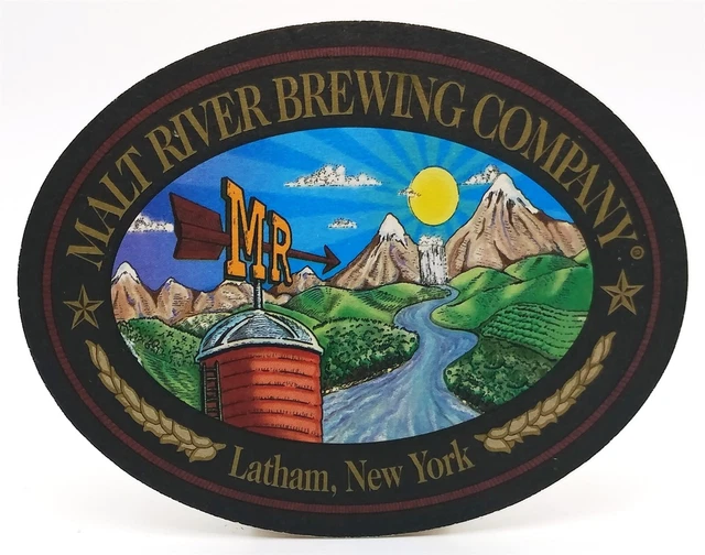 Malt River Brewing Company Beer Coaster-Latham New York-OV100