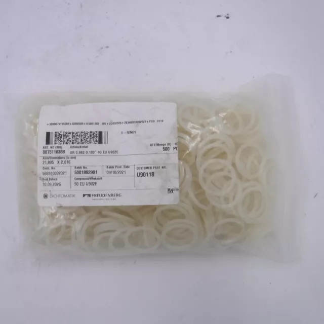 500pcs 118 Urethane O-Ring 90 Durometer .862"ID X .103"