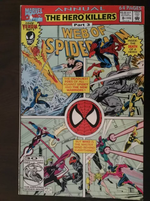 Web Of Spiderman Part 3 Annual The Hero Killers Vol 1 No 8 1992 Marvel Comics