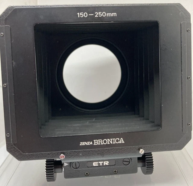 【MINT】 Zenza Bronica Bellows Lens Hood Shade ETR 150-250mm w/ 62mm Adapter JAPAN