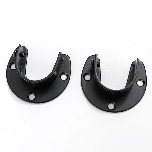 Staffa guardaroba resistente asta in acciaio inox presa flangia supporto H7