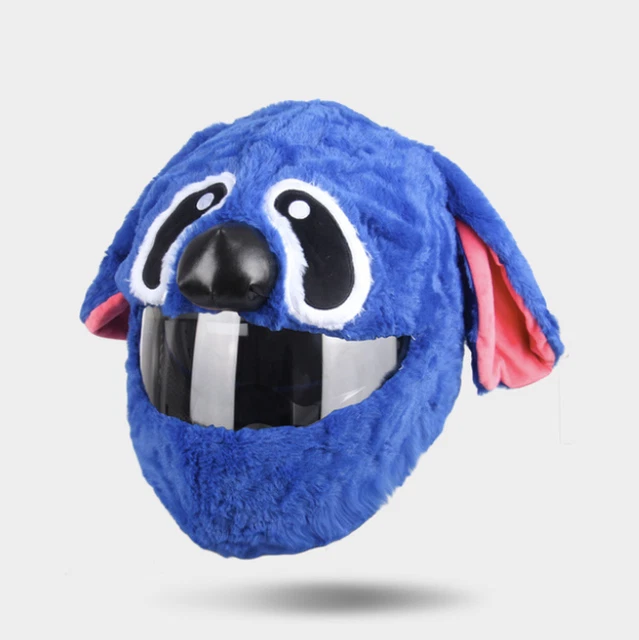 Housse de casque de moto fun stitch bleu couvre casque