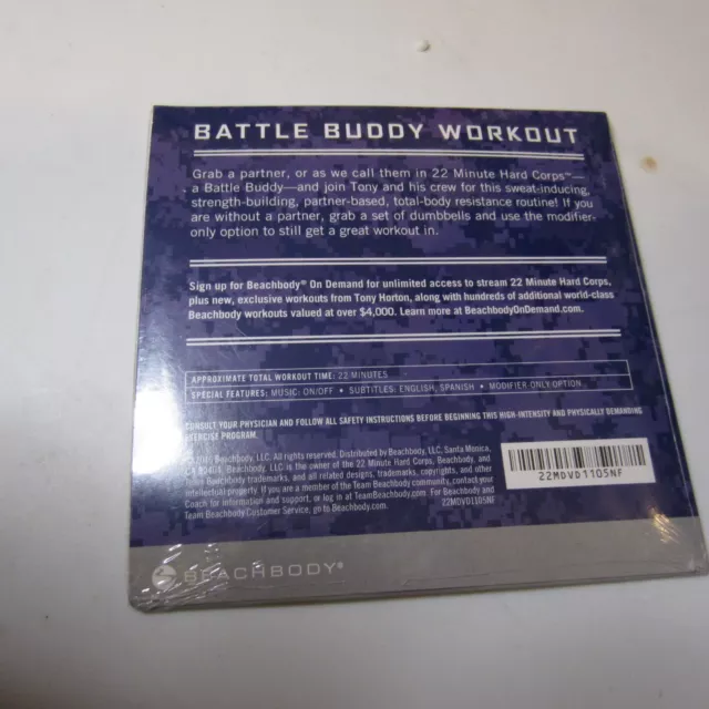 22 Minute Hard Corps Battle Buddy Entrenamiento Cuerpo de Playa DVD Nuevo Sellado 2