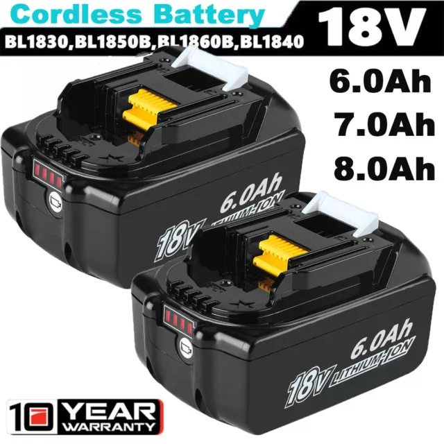 18V 5.0Ah 7.0Ah 9.0Ah Li-ion LED Battery for Makita BL1830 BL1840 BL1850 BL1860