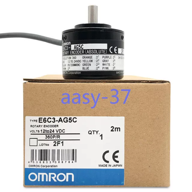 1PCS OMRON E6C3-AG5C 360P/R ROTARY ENCODER Brand NEW IN BOX E6C3AG5C