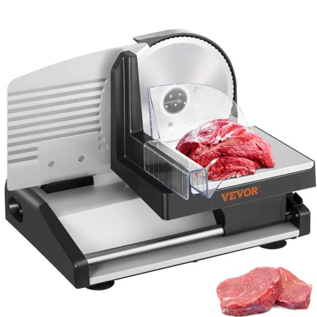 VEVOR 7.5" Domestic Meat Slicer 200W Electric Deli Slicer for Meat Veggie