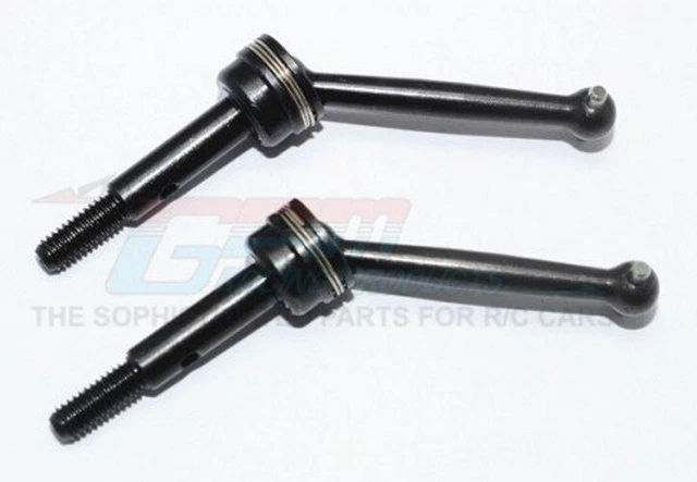 GPM SGT035F-BK 45 Gehärtet Stahl Vorne Cvd (2Pieces Set) Black Traxxas 4 Tec 2.0