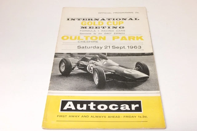 OULTON PARK 1963 21 SETTEMBRE GOLD CUP F1 Programma gara