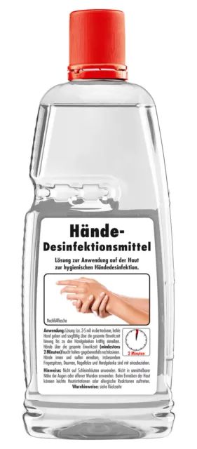 Sonax Händedesinfektionsmittel 1000 ml - Desinfektionsmittel für Hände