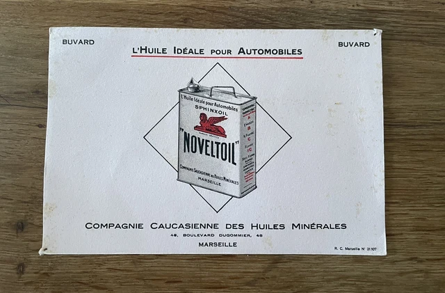 Buvard Publicitaire Motul Century 1954 - Huile Moto Course (France)