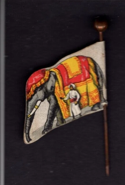 Charity Flag Day Pin Badge - India Elephant & Mahout - Double-sided