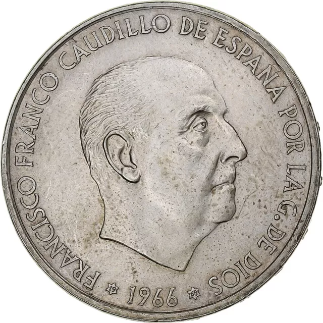 [#1220145] Spanien, Caudillo and regent, 100 Pesetas, 1968, Silber, SS, KM:797