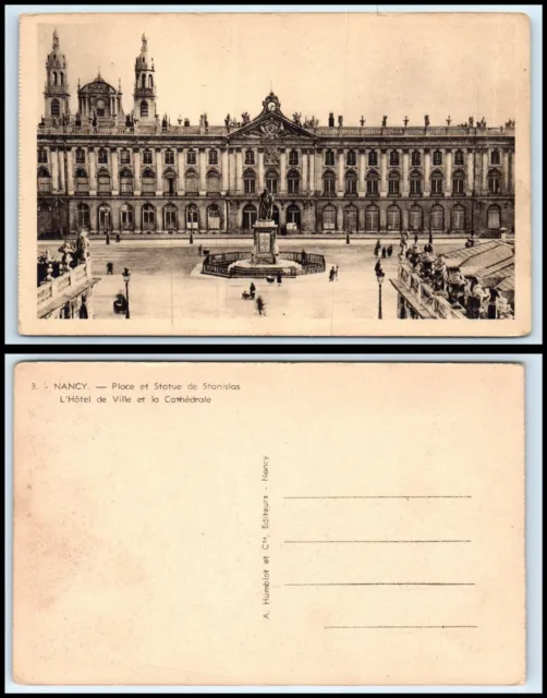 FRANCE Postcard - Nancy, Hotel de Ville & The Cathedral A47