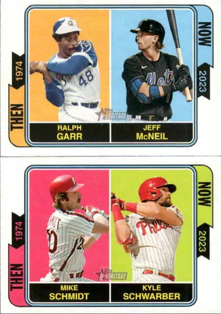 2023 Topps Heritage Then & Now Inserts #TAN1-15 - You Pick From A List