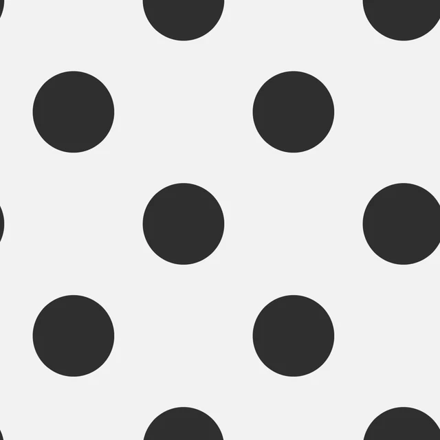 Kids at Home Carta da Parati Dotty Black Bianco e Nero 100104
