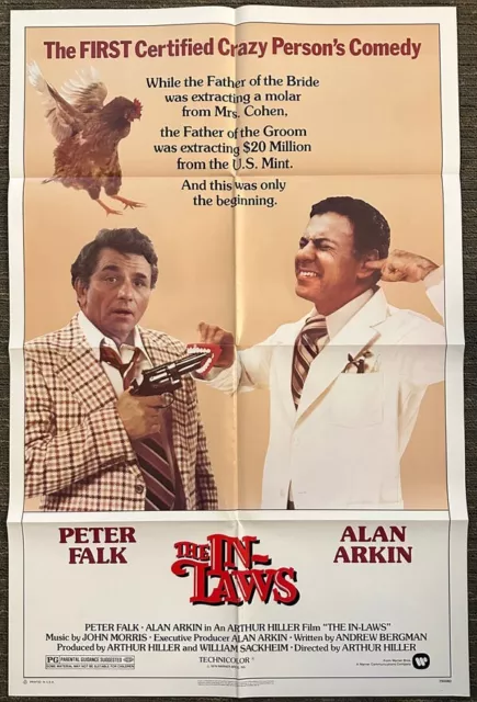 The In-Laws 1979 Peter Falk Alan Arkin Original 27x41 US One sheet Movie Poster