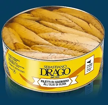 Filetti Di Sgombro Drago In Olio Di Oliva Barattolo Da Kg 2.400 Conserve