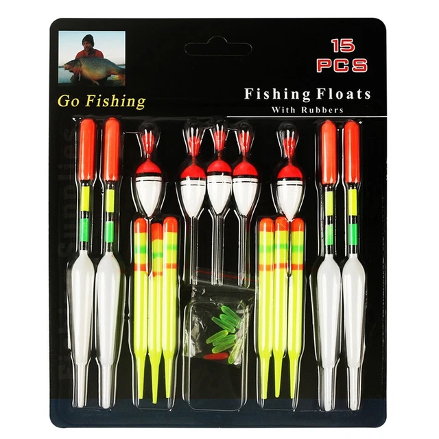 Hezhou 6 Pcs Flotteur De Pêche Flotteurs Flotteurs Avec Plob, Ligne De