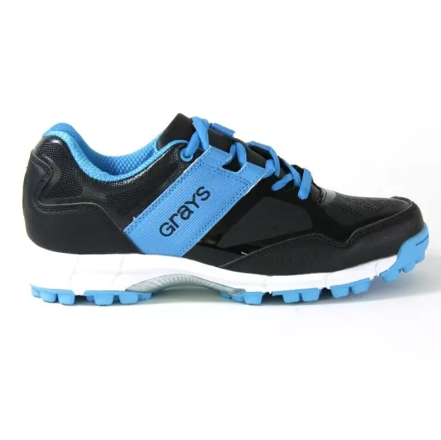 Grays Hockey Shoes - Flash 4000 Astro Shoes - Black / Blue | SZ: 3 - 5.5